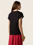 Tricou din jerseu cu broderie cu litere image number 1