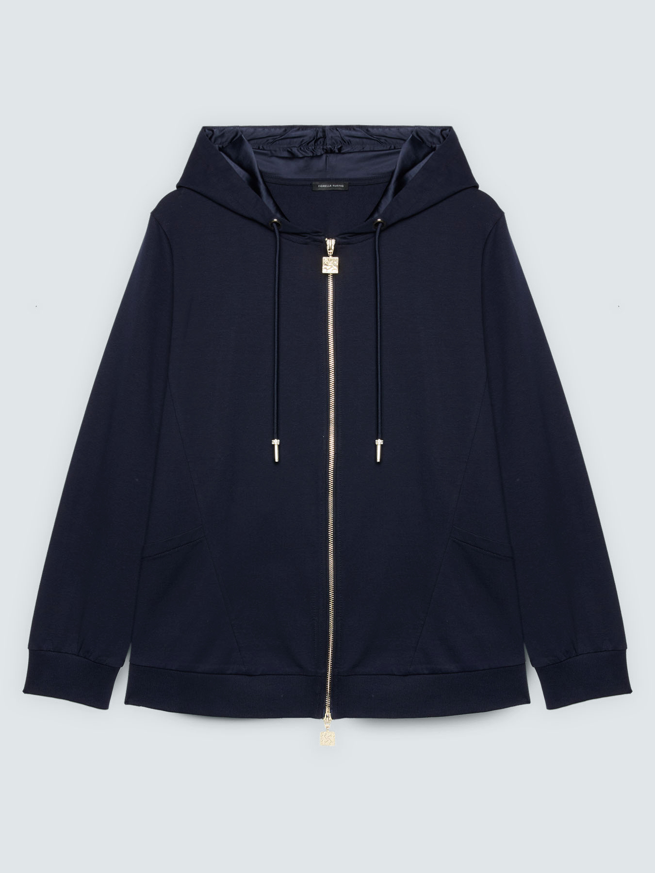 Hooded zip-up sweatshirt image number 4
