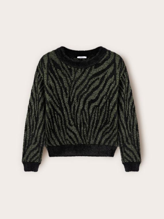 Laminiertes Zebra-Shirt