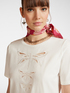 T-shirt with dragonflies embroidery image number 3