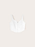 Bustier top in linen lyocell blend image number 4