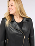 Biker jacket with asymmetrical zip image number 3