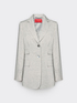 Single-breasted linen blend blazer image number 4