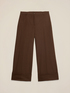 Cropped micro houndstooth trousers image number 3