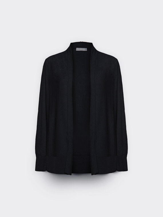 Cardigan aperto davanti misto viscosa