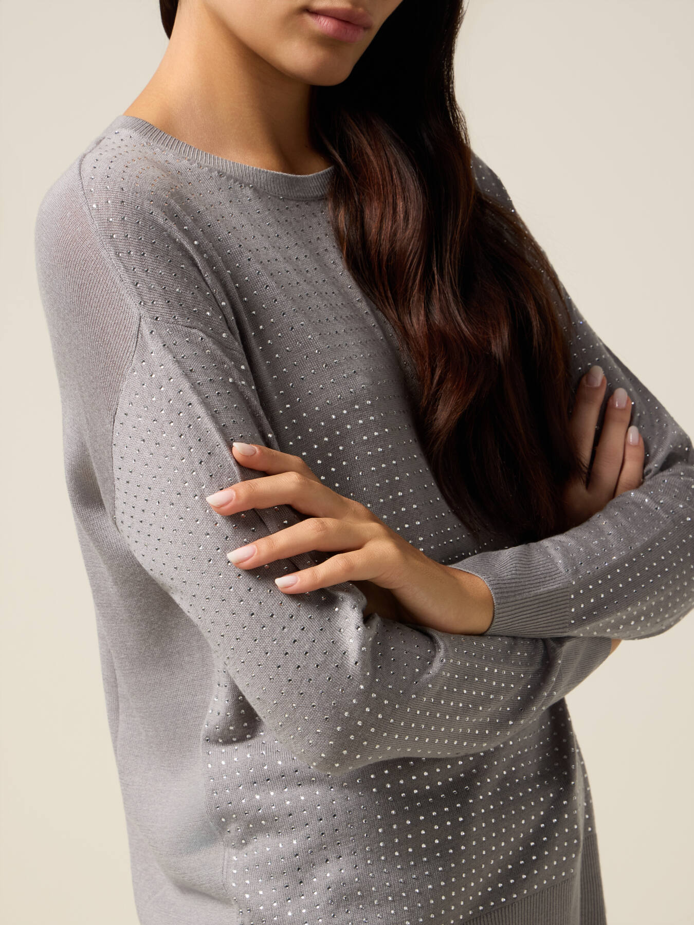 Maglia con micro cristalli image number 2