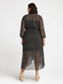 Gepunktetes Kleid mit Überkreuzung vorne image number 1