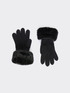 Gloves with faux fur trim image number 1