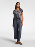 Bluse mit Schal-Print image number 2