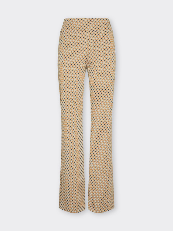 Pantaloni in jacquard stretch