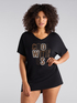 Maxi-T-Shirt mit Schriftzug image number 2