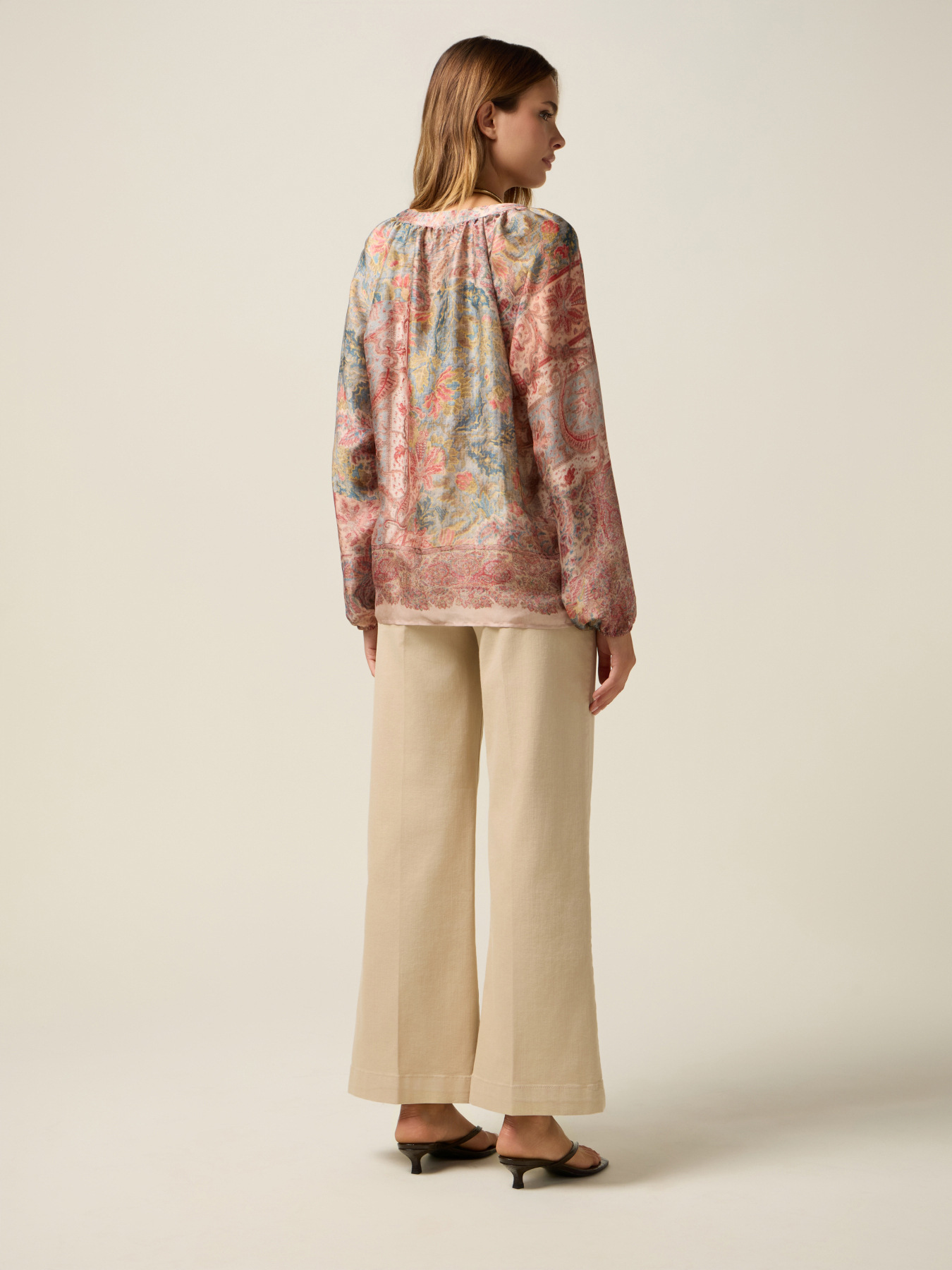 Bluse aus Voile mit Paisley-Muster image number 1