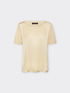 Camiseta con escote bordado image number 4