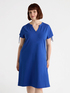 Dress with drawstring on the shoulders image number 2