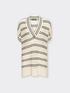 Cotton blend striped jumper image number 4