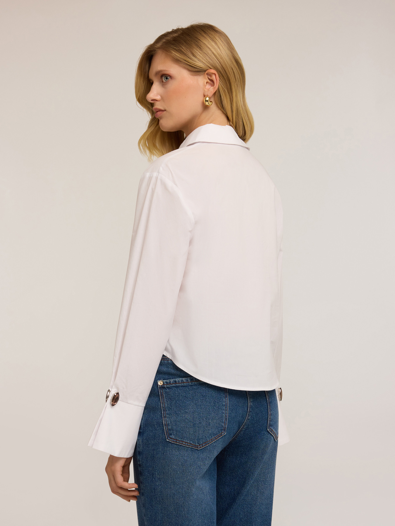 Oversized shirt with stones image number 1