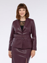 Structured blazer with belt image number 2
