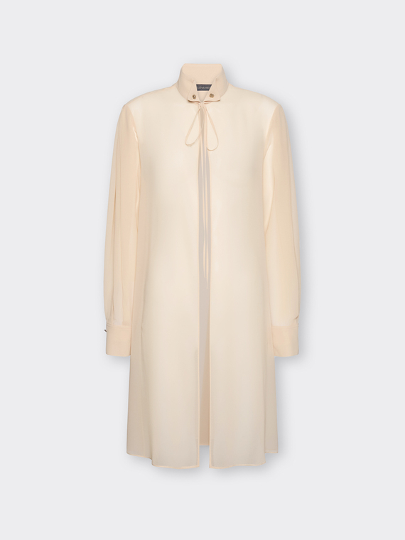 Camicia lunga in georgette