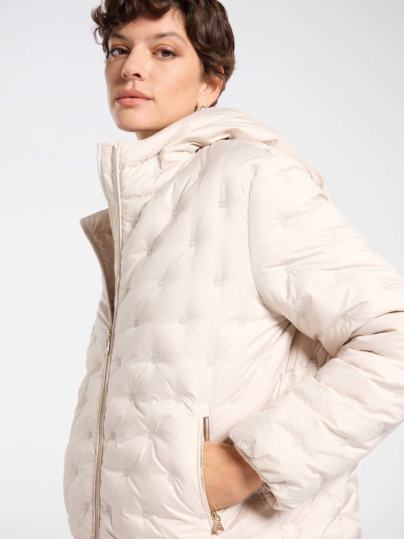 Down jacket with Monogram embroidery image number 3