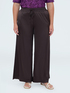 Wide-Leg-Hose aus Viskose-Satin image number 0