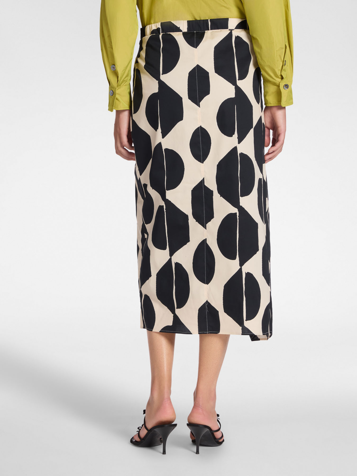 Printed sarong skirt image number 1