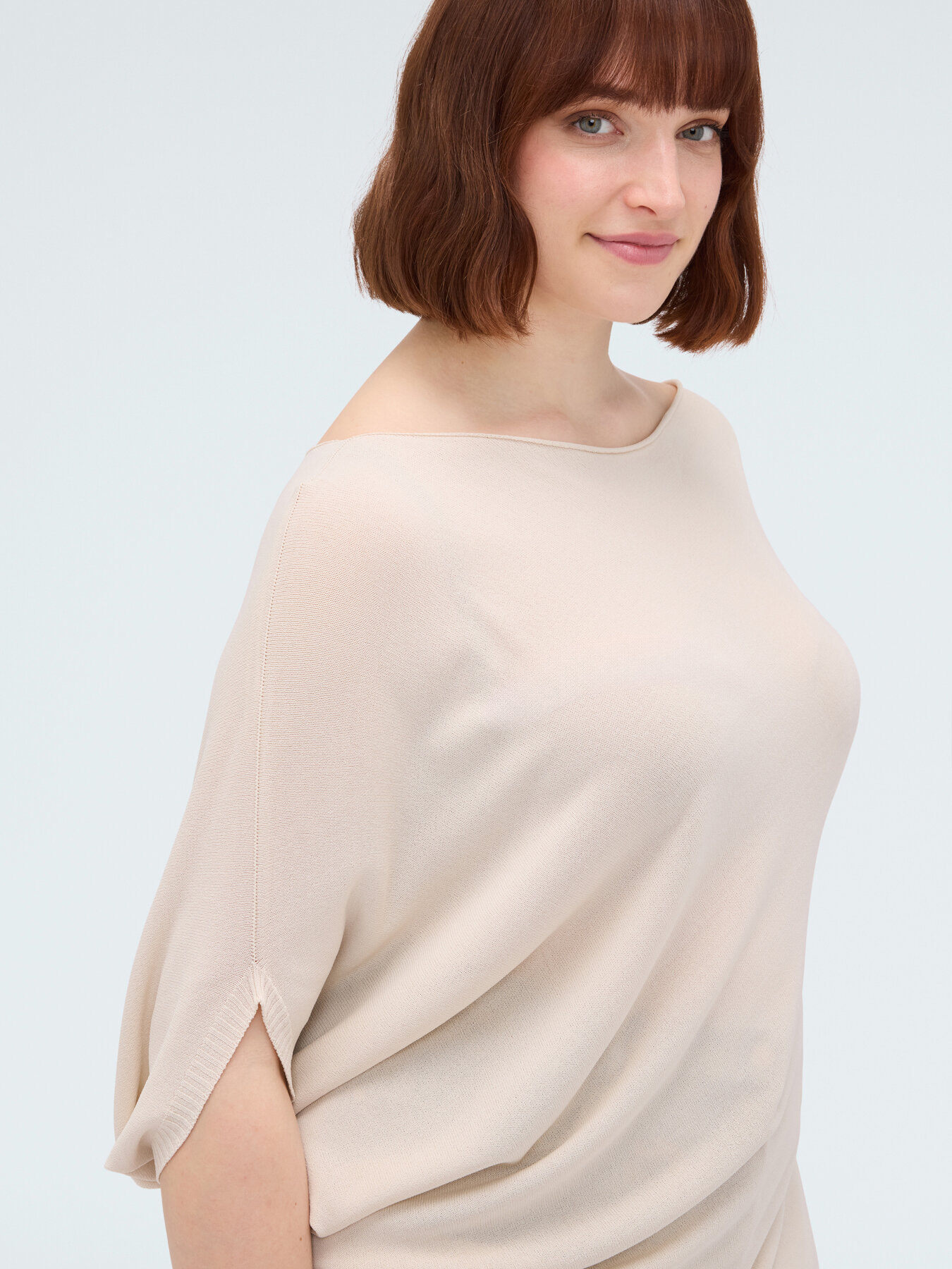 Pull asym&eacute;trique en m&eacute;lange viscose image number 3