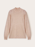 Sweater with openwork sleeves image number 4