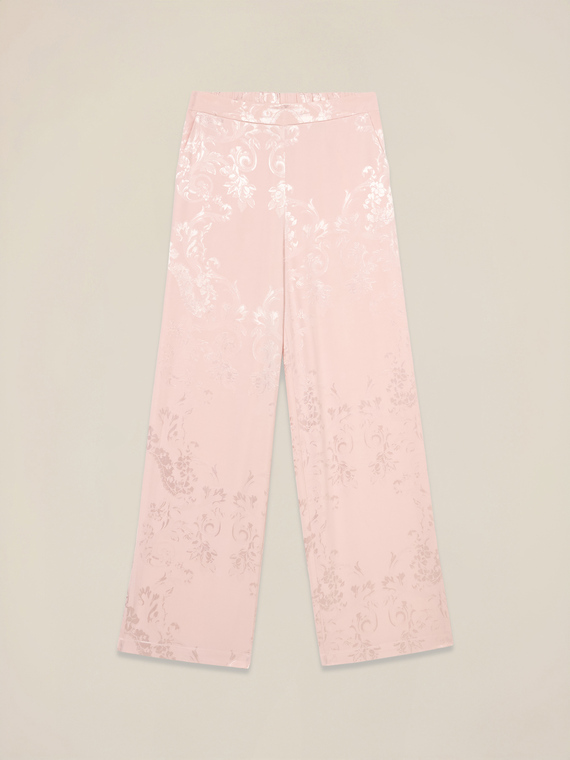 Pantaloni palazzo jacquard