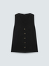 Long knit vest image number 4