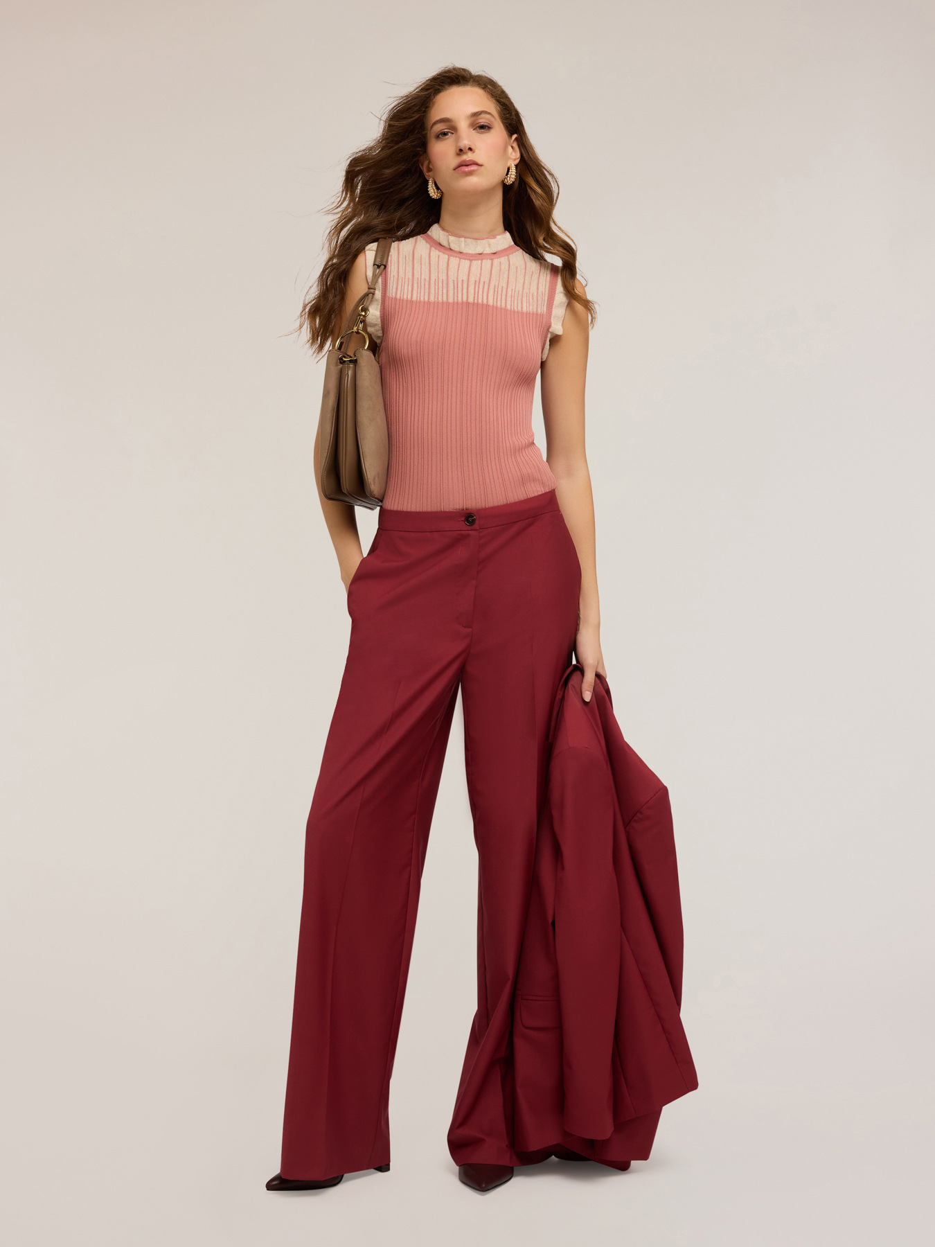 Top din tricot cu nervuri image number 3