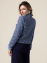 Tweed jacket with denim details image number 1