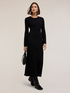 Long ribbed knit dress image number 0