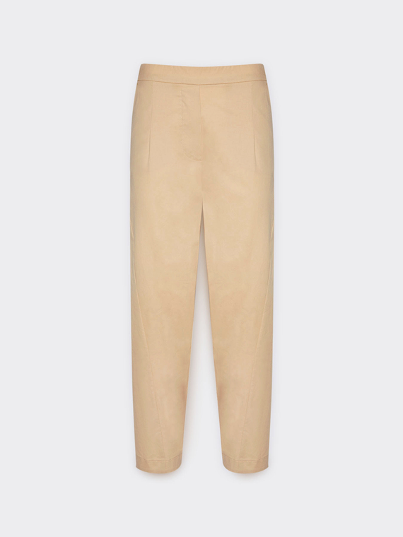 Pantaloni balloon in cotone stretch
