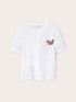 T-shirt with butterfly brooch image number 3