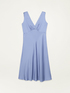 Robe sans manches en satin image number 4