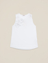 Top de jersey con aplicaciones florales image number 3