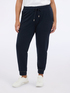 Jogginghose aus Baumwollfleece mit Kordelzug image number 2