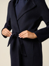 Long wool blend coat with belt image number 2