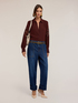 Cuffed jeans with studs image number 2