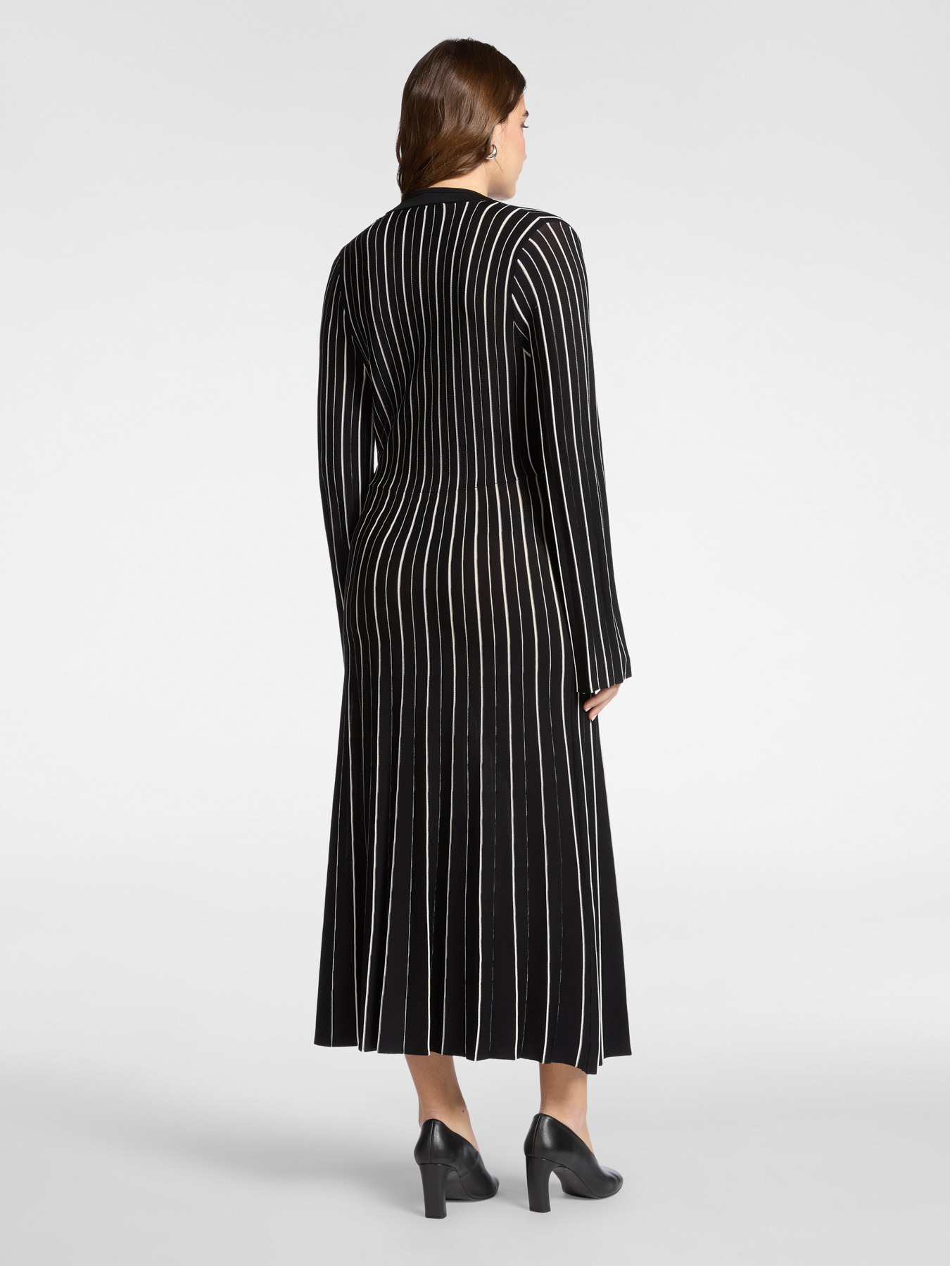 Striped knit dress image number 1