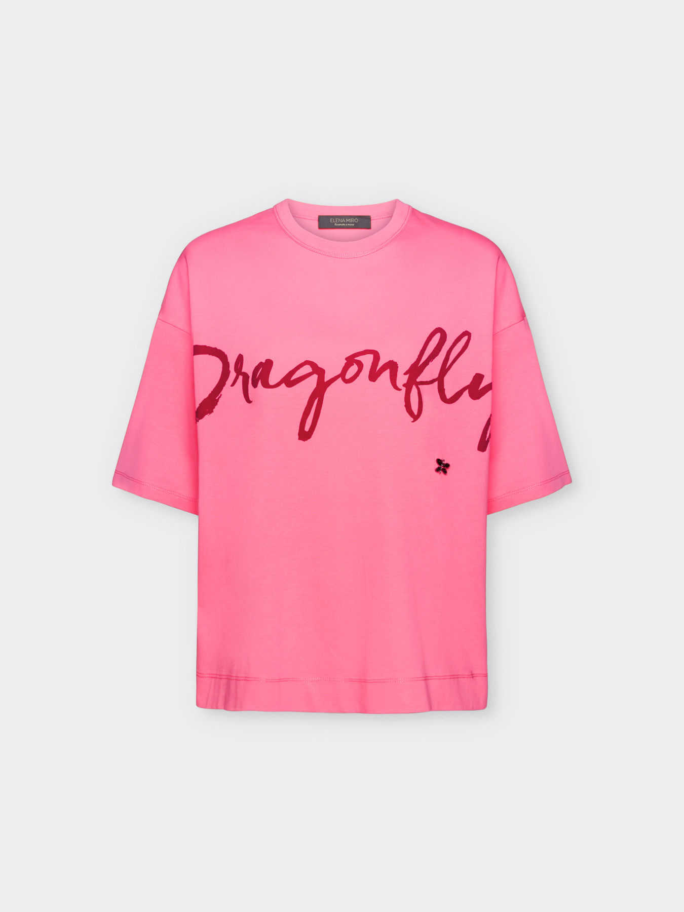 T-Shirt mit Schriftzug "Dragonfly" und Stickerei image number 5