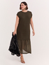 Langes Strickkleid mit Volant image number 0