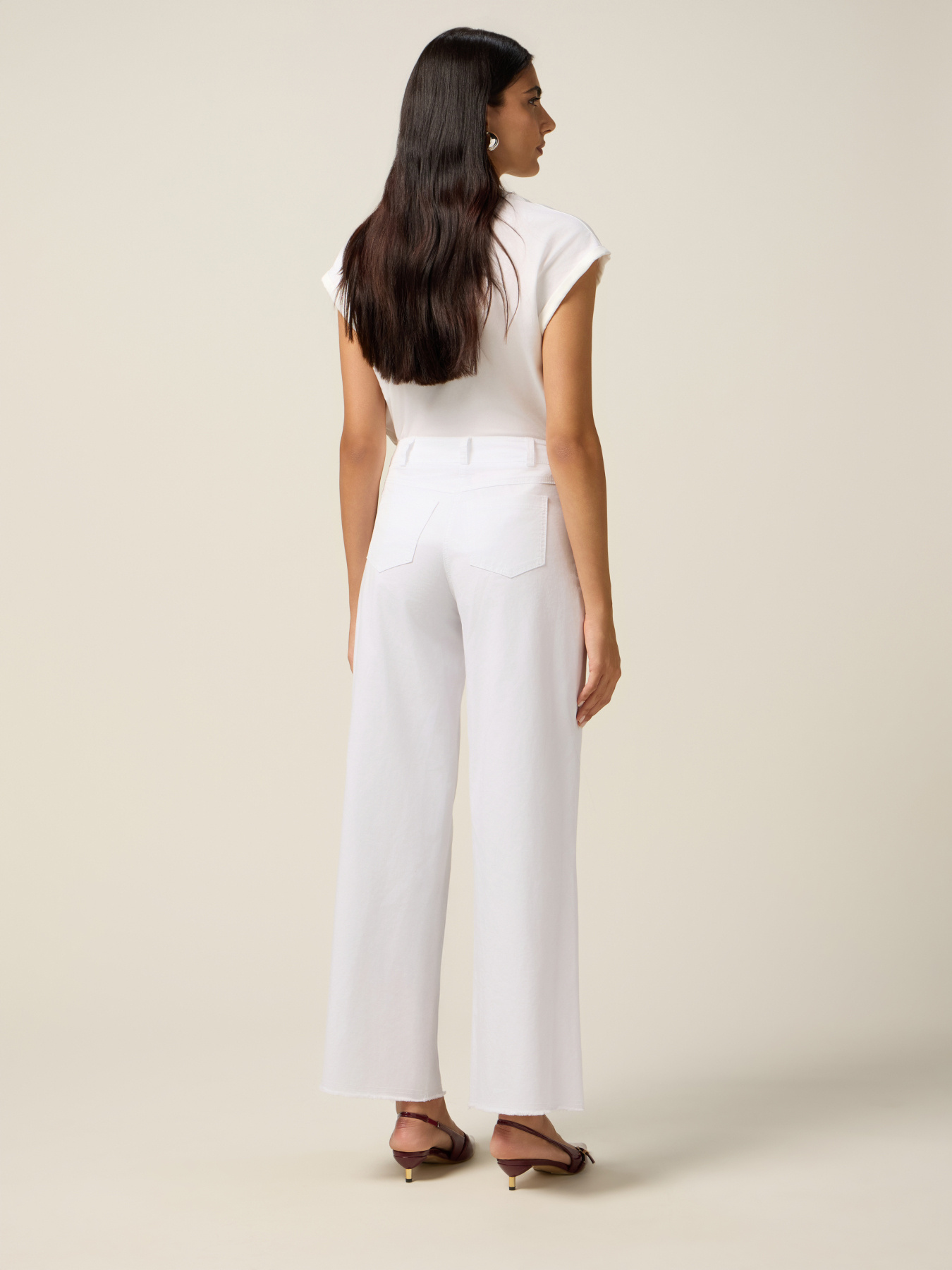 Cotton palazzo pants with bandana image number 1