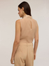 Top en organza avec broderie de strass image number 1
