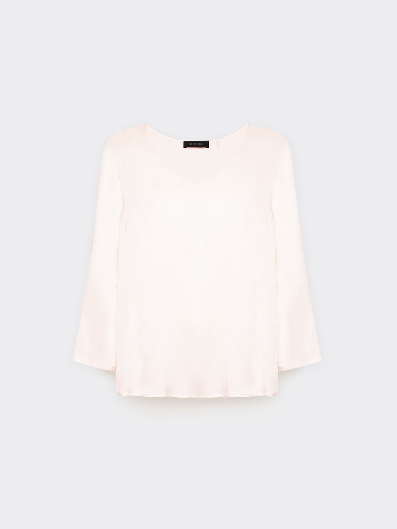 Blusa in raso stretch image number 4