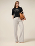 Pantalon palazzo en tissu fluide image number 0