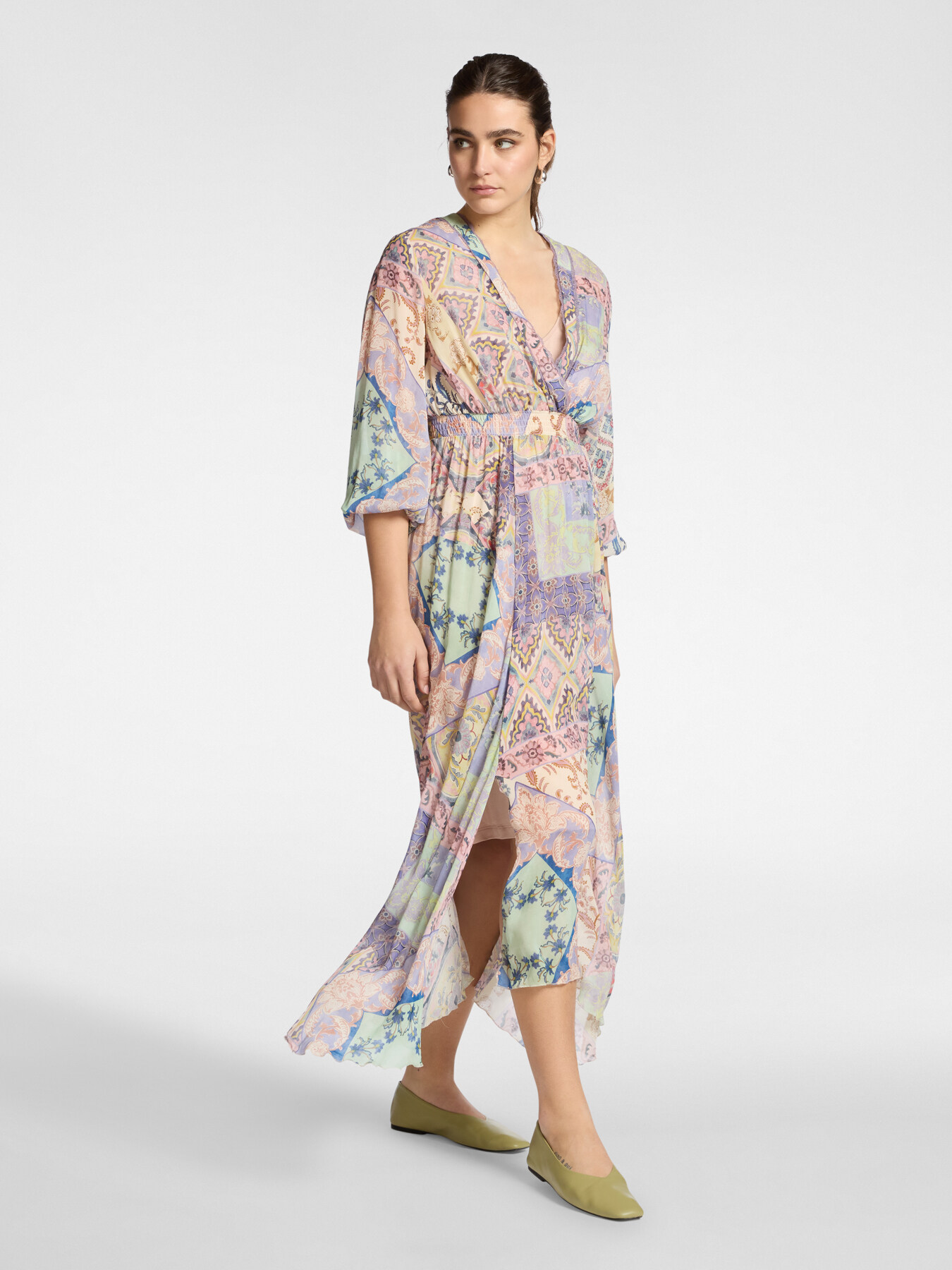 Vestido largo estampado image number 2