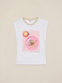 T-shirt con stampa e applicazioni image number 3