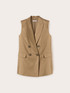 Linen blend oversized vest image number 4