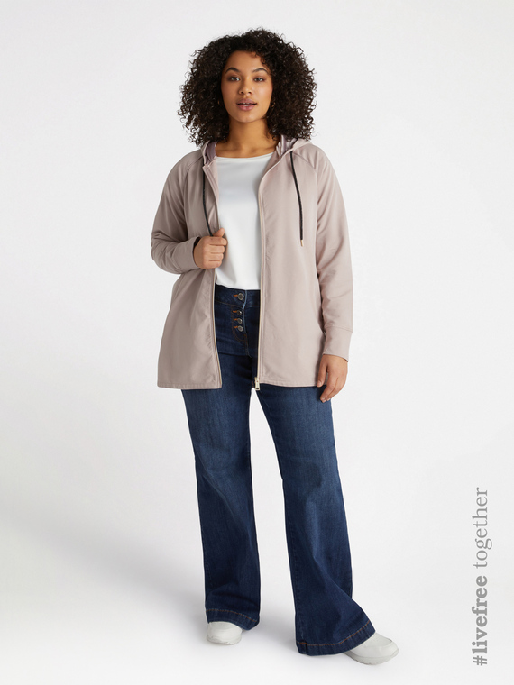 Baumwoll-Sweatshirt mit Kapuze